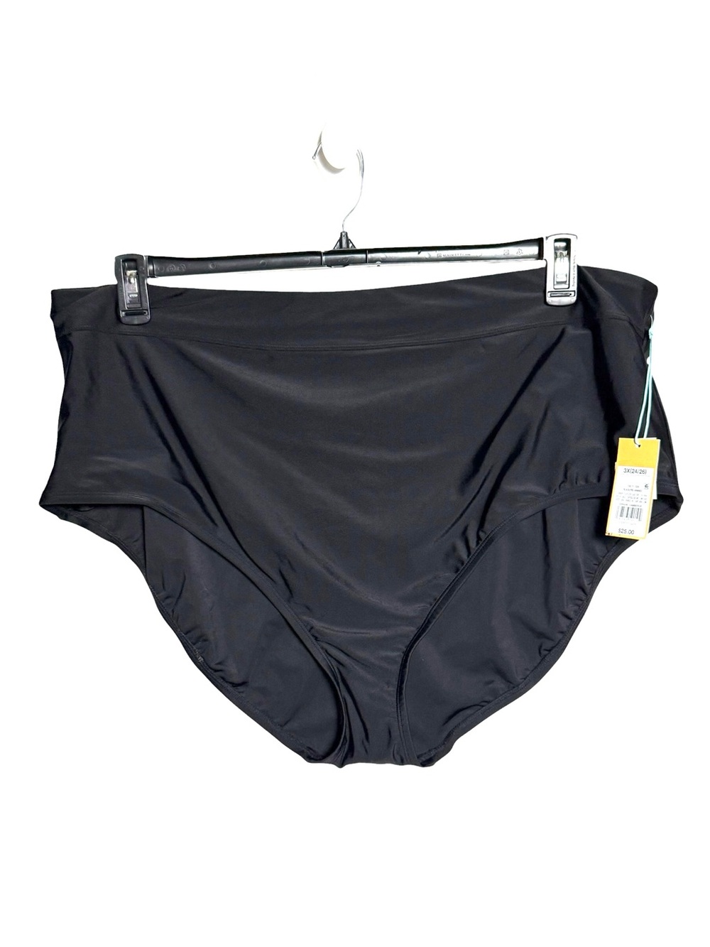 Kona Sol plus size bikini bottom black 3X NWT